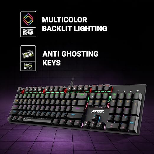 ANT ESPORTS MK3200 V2 MECHANICAL BACKLIT GAMING KEYBOARD - Image 3