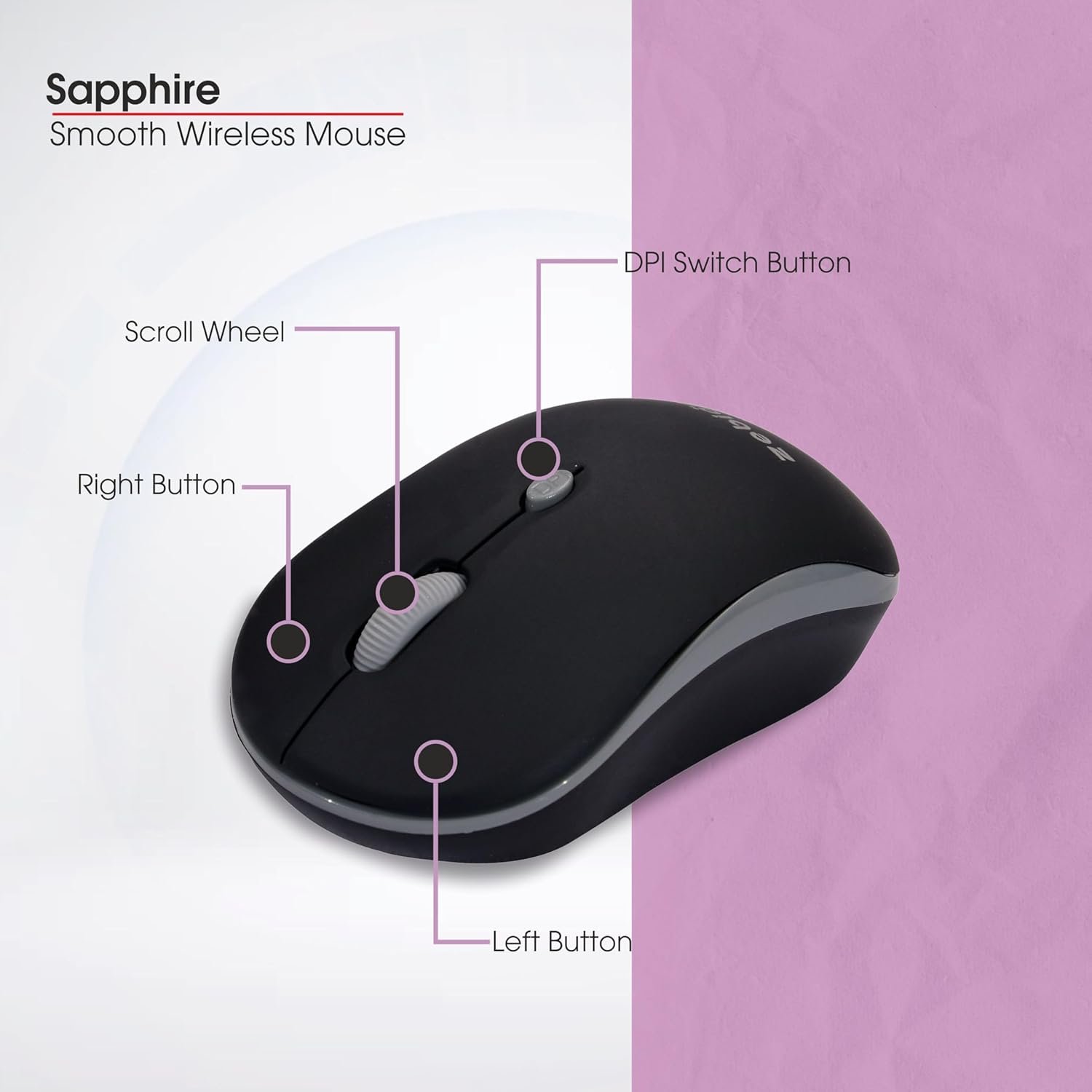 SAPPHIRE SMOOTH WIRELESS MOUSE - Image 2