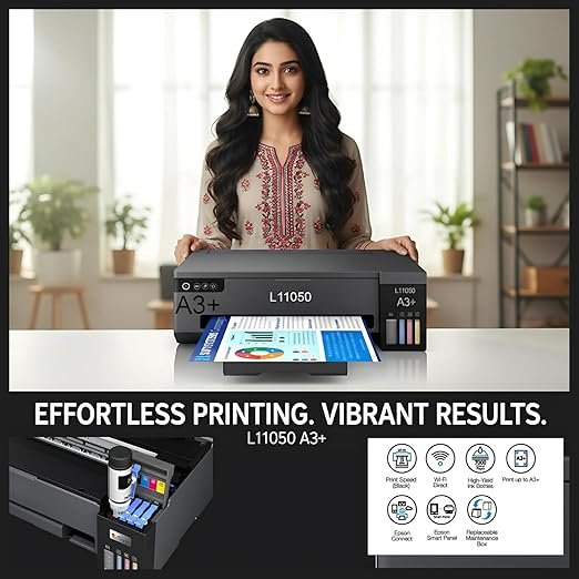 EPSON L11050 PRINTER | A3SIZE | WITH4 COLOUR | WITH USB CABLE - Image 2
